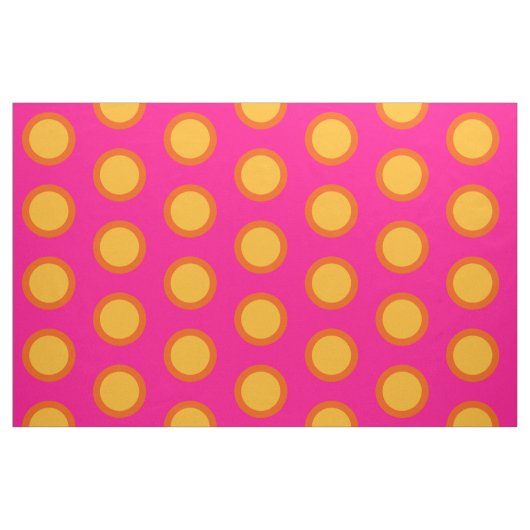 Roze gele Oranje polaire dot gecomprimeerd katoenw Stof (Fat Quarter)