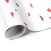 Roze gele terrazzo artikelen cadeaupapier (Rol Hoek)