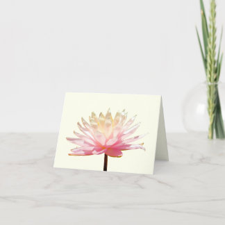Roze Gele Waterlelie Wenskaarten voor elke gelegen Kaart