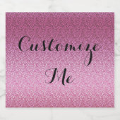 Roze geleider bier etiket (Enkel label)