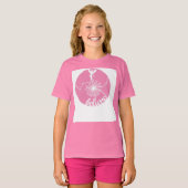 roze gelooft dat het T-shirt fijn is (Voorkant volledig)