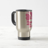 roze geluk 888 reisbeker (Voorkant links)