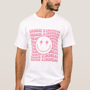 Roze, gelukkig gezicht Kies Mannen in de kleur Pos T-shirt