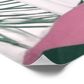 Roze Gelukkig Lachende Lama Bachelorette Poster (Hoek)