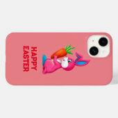 Roze Gelukkig Pasen Case-Mate iPhone Case (Achterkant (horizontaal))