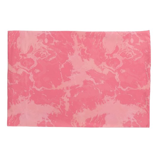 Roze gemarmerde wolk abstract kussensloop (Achterkant)