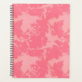 Roze gemarmerde wolk abstract planner (Voorkant)