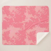 Roze gemarmerde wolk abstract sherpa deken (Voorkant (horizontaal))