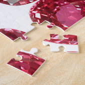 Roze Gemstone Legpuzzel (Zijkant)