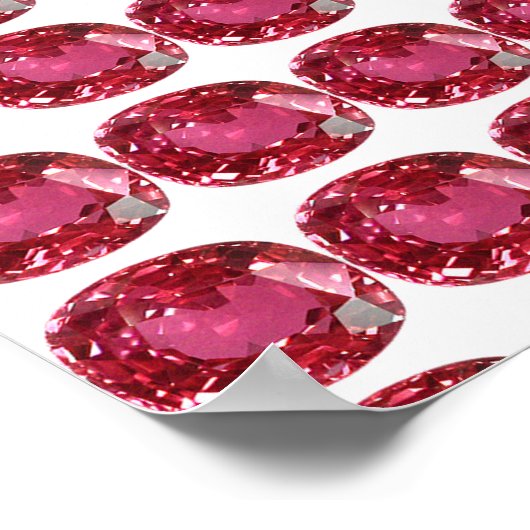 Roze Gemstone Poster (Hoek)