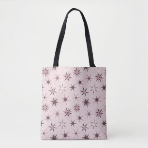 roze Geo Stars - patroon. Draagtas