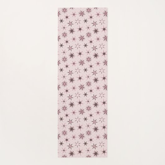 roze Geo Stars - patroon. Yogamat (Achterkant)
