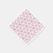 Roze geometrie servet (Hoek)