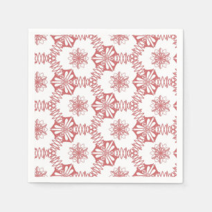 Roze geometrie servet