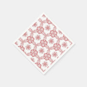 Roze geometrie servet (Hoek)