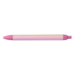 Roze geometrisch blauwe inkt pen