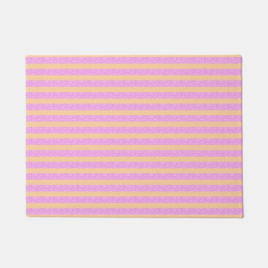 Roze geometrisch deurmat (Voorkant)