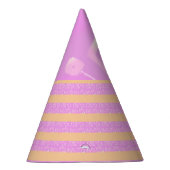 Roze geometrisch feesthoedjes (Rechts)