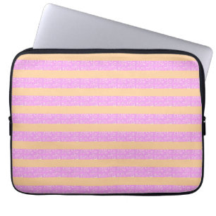 Roze geometrisch laptop sleeve