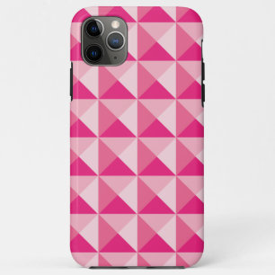 Roze geometrisch patroon iPhone 11 pro max hoesje