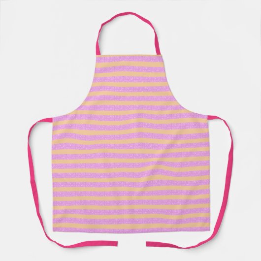Roze geometrisch schort (Voorkant)
