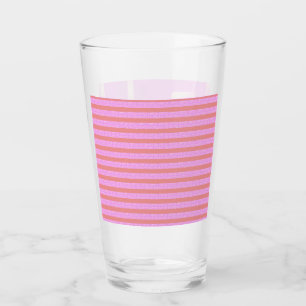 Roze geometrische glazen beker