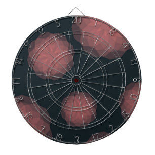 Roze, geometrische, koele, trendy bloemabstractie dartbord