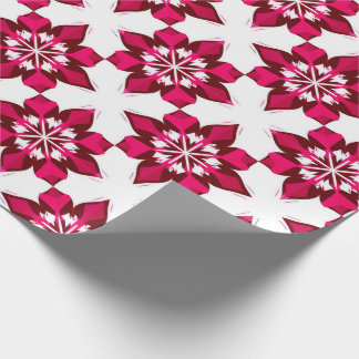 ❄ Roze Geometrische Sneeuwval Wintertegel ❄ Cadeaupapier