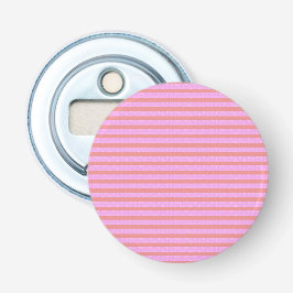 Roze geometrische strepen button flesopener