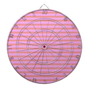 Roze geometrische strepen dartbord