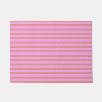 Roze geometrische strepen deurmat