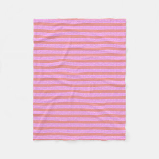 Roze geometrische strepen fleece deken