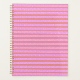 Roze geometrische strepen planner