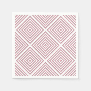 Roze Geometrische Vierkanten Servetten