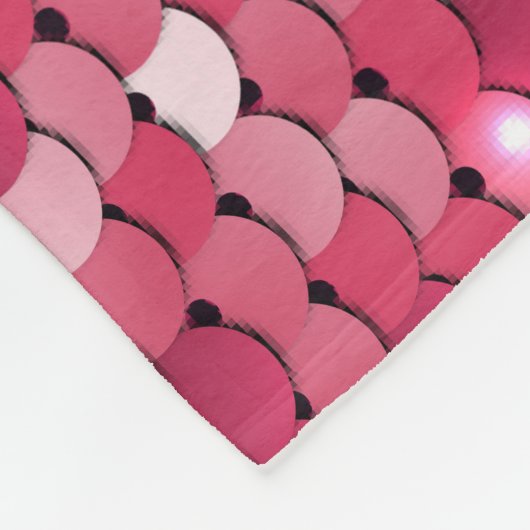 Roze gepailte textuur, patroon fleece deken (Hoek)