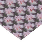 Roze, gepandeerde Iris bloempatroon Korte Tafelloper (Hoek)