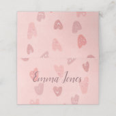 Roze gepatterde klinieken (Buitenkant ongevouwen)