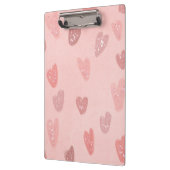 Roze gepatterde klinieken klembord (Links)