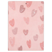 Roze gepatterde klinieken klembord (Achterkant)