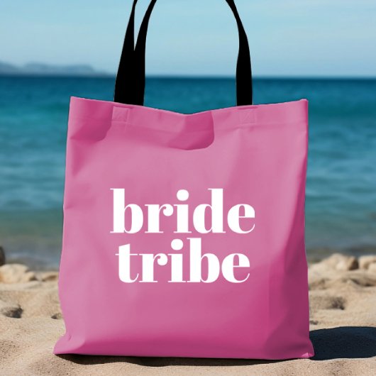 Roze Gepersonaliseerde Bachelorette Bride Tribe Ta Draagtas