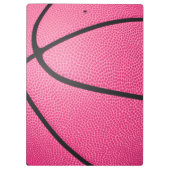 Roze gepersonaliseerde basketbal coach scorekeeper klembord (Achterkant)