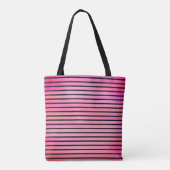 Roze gepersonaliseerde canvas tas (Achterkant)