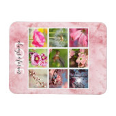 Roze Gepersonaliseerde Foto's Liefde Magneet (Horizontaal)