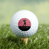 Roze gepersonaliseerde golfballen (Insitu Shirt)