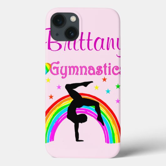 ROZE GEPERSONALISEERDE GYMNAST IPAD MINI CASE (Achterkant)