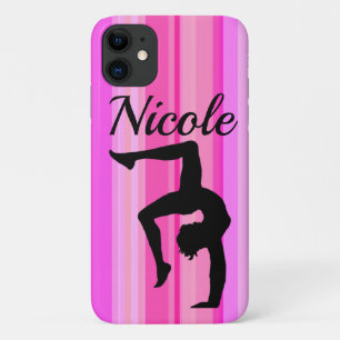  ROZE GEPERSONALISEERDE GYMNASTIEK iPhone 11 HOESJE
