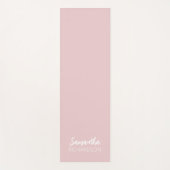 Roze gepersonaliseerde monogramnaam yogamat (Voorkant)