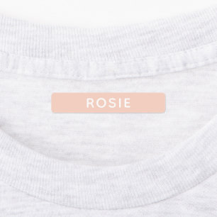 Roze gepersonaliseerde naam School Kinderen kledin Labels