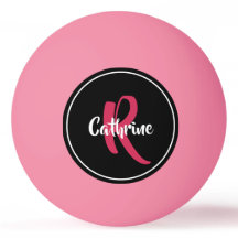Roze gepersonaliseerde pingpongbal