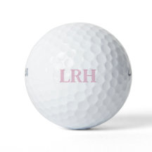 Roze Gepersonaliseerde Vrouwen Monogram Golf Balle